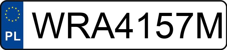 Numer rejestracyjny WRA 4157M posiada BMW 530i MR`07 E4 E60 530i MR`07 E4 E60 - WRA4157M