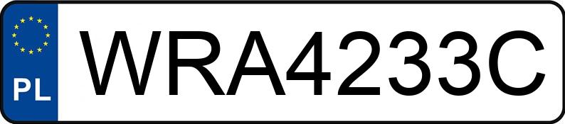 Numer rejestracyjny WRA 4233C posiada TOYOTA Auris Diesel MR`07 E4 Prestige - WRA4233C
