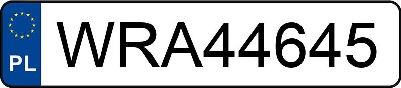 Numer rejestracyjny WRA44645 posiada BMW 318 Diesel Kat. MR`01 E3 E46 318 Diesel Kat. MR`01 E3 E46