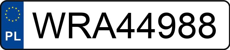 Numer rejestracyjny WRA 44988 posiada AUDI A6 - WRA44988
