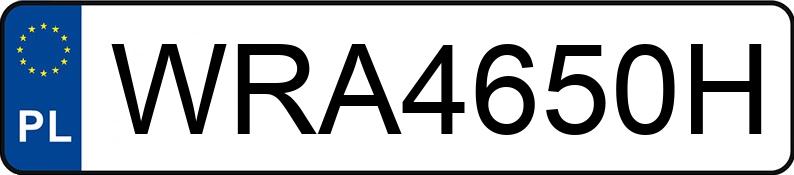 Numer rejestracyjny WRA 4650H posiada BMW 320 D - WRA4650H