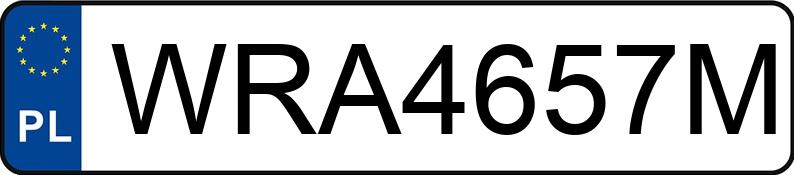 Numer rejestracyjny WRA 4657M posiada OPEL Astra IV 1.4 MR`10 E5 Cosmo Aut. - WRA4657M