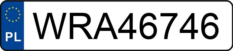 Numer rejestracyjny WRA 46746 posiada FORD FIESTA - WRA46746