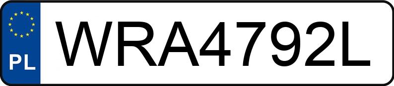 Numer rejestracyjny WRA 4792L posiada OPEL INSIGNIA GRAND SPORT - WRA4792L