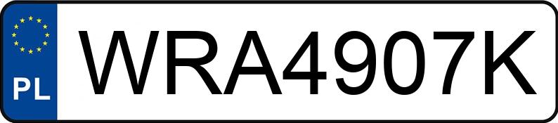 Numer rejestracyjny WRA 4907K posiada BMW X1 - WRA4907K Numer rejestracyjny WRA 4907K posiada BMW X1 - WRA4907K