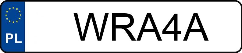 Numer rejestracyjny WRA 4A posiada MERCEDES-BENZ 300 C - WRA4A
