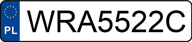 Numer rejestracyjny WRA 5522C posiada BMW 525 Touring Diesel MR`03 E3 E61 525 Touring Diesel MR`03 E3 E61 - WRA5522C