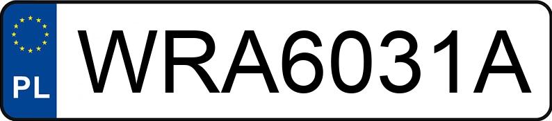 Numer rejestracyjny WRA 6031A posiada FIAT PANDA - WRA6031A Numer rejestracyjny WRA 6031A posiada FIAT PANDA - WRA6031A