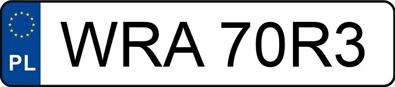 Numer rejestracyjny WRA 70R3 posiada IVECO-MAGIRUS 90-16 AW - WRA70R3