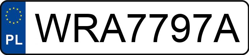 Numer rejestracyjny WRA 7797A posiada VOLVO XC 60 - WRA7797A