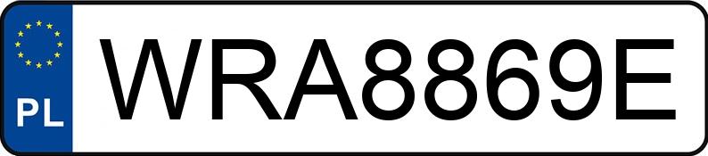 Numer rejestracyjny WRA 8869E posiada BMW 525 Diesel DPF MR`03 E3 E60 Edition Fleet - WRA8869E