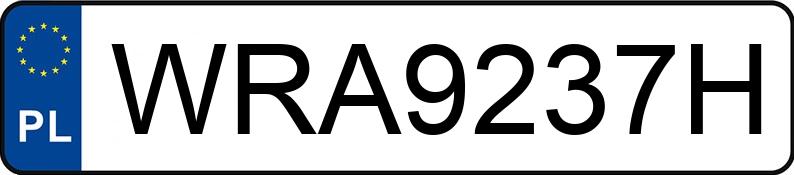 Numer rejestracyjny WRA 9237H posiada LAND ROVER DISCOVERY 2.5 TDI - WRA9237H