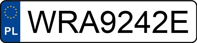 Numer rejestracyjny WRA 9242E posiada BMW X3 - WRA9242E Numer rejestracyjny WRA 9242E posiada BMW X3 - WRA9242E