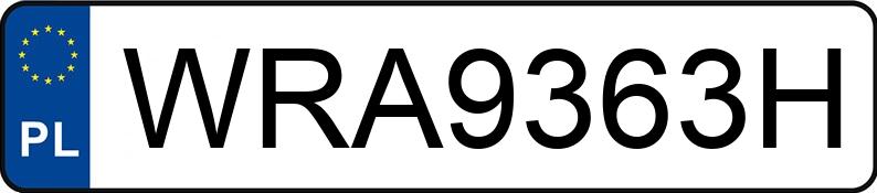 Numer rejestracyjny WRA 9363H posiada GROMEX L3 - WRA9363H Numer rejestracyjny WRA 9363H posiada GROMEX L3 - WRA9363H