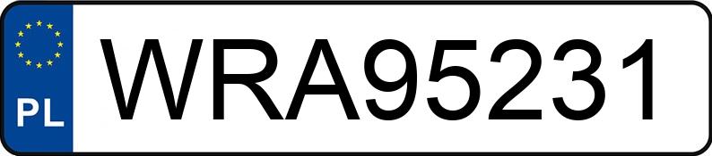 Numer rejestracyjny WRA 95231 posiada VOLKSWAGEN GOLF - WRA95231