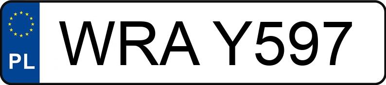 Numer rejestracyjny WRA Y597 posiada PEUGEOT PARTNER 1,9 D - WRAY597