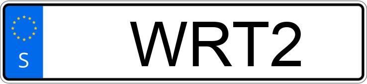 Numer rejestracyjny WRT2 posiada  