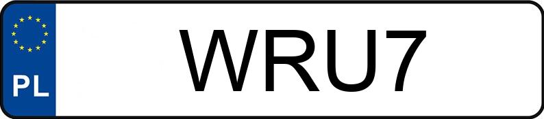 Numer rejestracyjny WRU 7 posiada JAGUAR E-TYPE 4.2 - WRU7