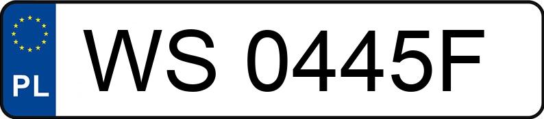 Numer rejestracyjny WS 0445F posiada VOLKSWAGEN GOLF - WS0445F