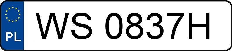 Numer rejestracyjny WS 0837H posiada AUDI A6 - WS0837H