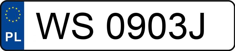 Numer rejestracyjny WS 0903J posiada BMW 318 Touring Diesel MR`12 E5 F31 318 Touring Diesel MR`12 E5 F31 - WS0903J