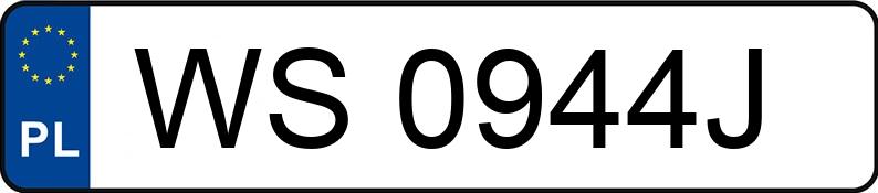 Numer rejestracyjny WS 0944J posiada AUDI A6 Avant 2.4 Kat. MR`02 E3 4B A6 Avant 2.4 Kat. MR`02 E3 4B - WS0944J