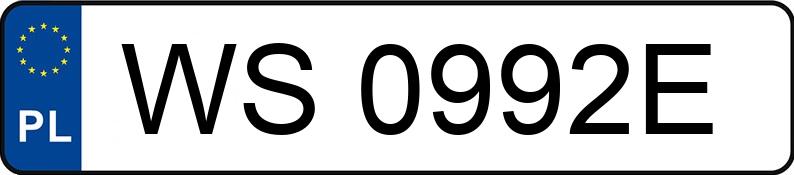Numer rejestracyjny WS0992E posiada HONDA CR-V S