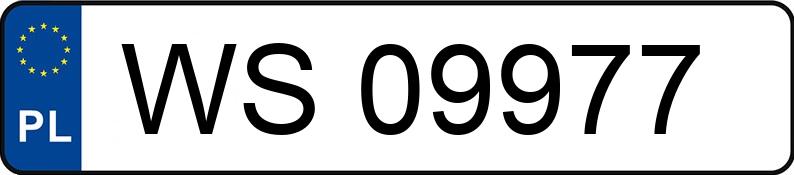 Numer rejestracyjny WS 09977 posiada MERCEDES-BENZ E200 - WS09977