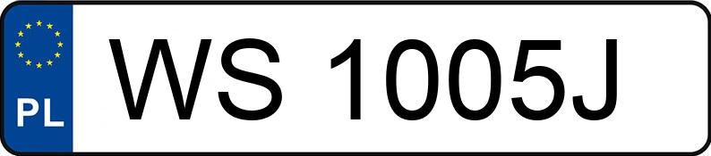 Numer rejestracyjny WS 1005J posiada RENAULT MEGANE - WS1005J