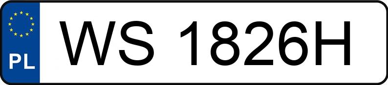 Numer rejestracyjny WS 1826H posiada TOYOTA COROLLA - WS1826H Numer rejestracyjny WS 1826H posiada TOYOTA COROLLA - WS1826H