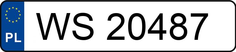 Le numéro d’enregistrement WS 20487 a OPEL Corsa B 1.4i Kat. MR`93 Atlanta - WS20487