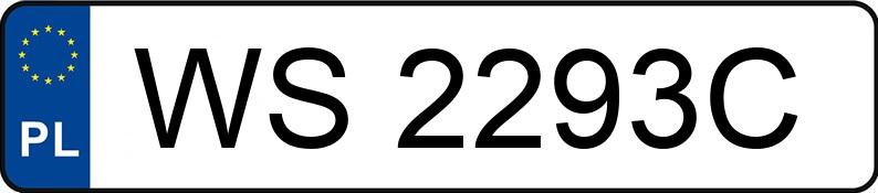 Numer rejestracyjny WS 2293C posiada VOLVO V70 - WS2293C