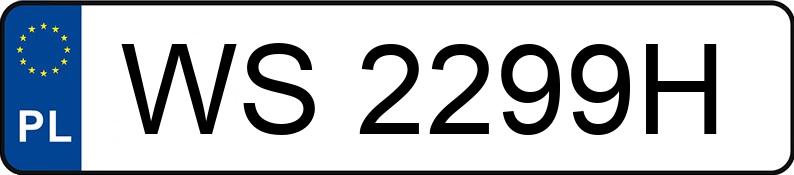Numer rejestracyjny WS 2299H posiada AUDI A7 - WS2299H