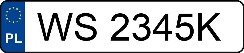 Numer rejestracyjny WS 2345K posiada BMW 520 Diesel MR`23 E6d/e G60 xDrive Steptronic - WS2345K