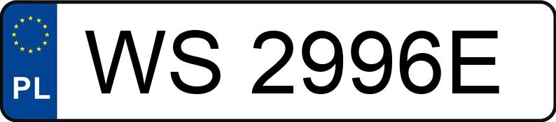 Numer rejestracyjny WS 2996E posiada DODGE Challenger MR`19 RT - WS2996E Numer rejestracyjny WS 2996E posiada DODGE Challenger MR`19 RT - WS2996E