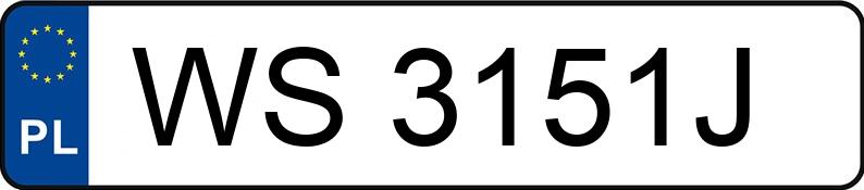 Numer rejestracyjny WS 3151J posiada VOLKSWAGEN CRAFTER - WS3151J