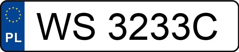 Numer rejestracyjny WS 3233C posiada BMW 550 - WS3233C Numer rejestracyjny WS 3233C posiada BMW 550 - WS3233C