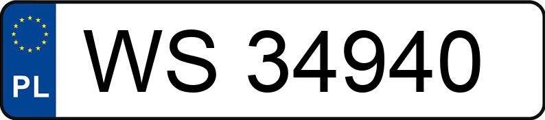 Numer rejestracyjny WS 34940 posiada TOYOTA Carina E Kat. MR`92 Carina E Kat. MR`92 - WS34940