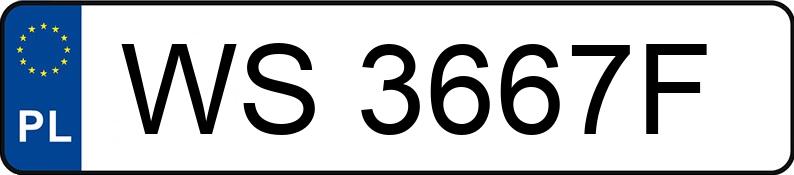 Numer rejestracyjny WS 3667F posiada FORD MONDEO - WS3667F
