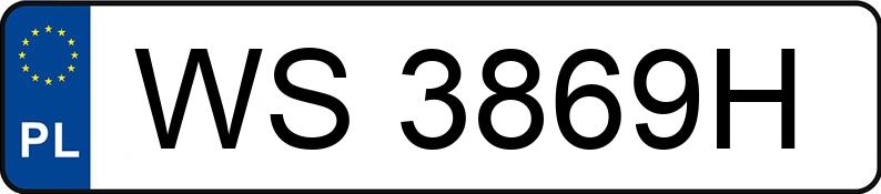 Numer rejestracyjny WS 3869H posiada AUDI A3 - WS3869H Numer rejestracyjny WS 3869H posiada AUDI A3 - WS3869H