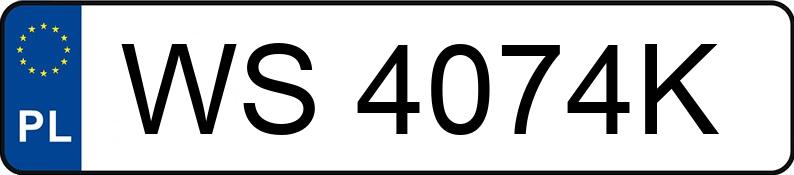 Pirat drogowy w pojeździe o numerach rejestracyjnych WS4074K