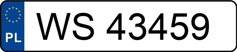 El número de registro WS 43459 tiene HONDA JAZZ - WS43459
