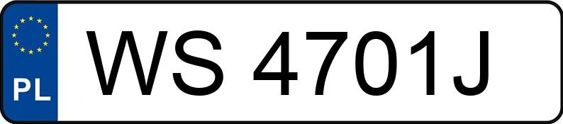 Numer rejestracyjny WS 4701J posiada VOLVO FH VTA3T - WS4701J
