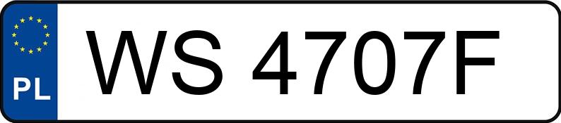 Numer rejestracyjny WS 4707F posiada SKODA OCTAVIA 2.0 - WS4707F