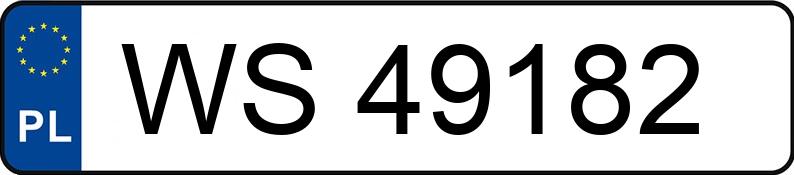 Numer rejestracyjny WS 49182 posiada BMW 318 I - WS49182