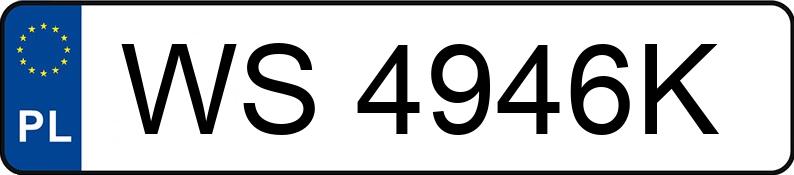 Le numéro d’enregistrement WS 4946K a TOYOTA TOYOTA COROLLA ZE1HE(EU,M) - WS4946K