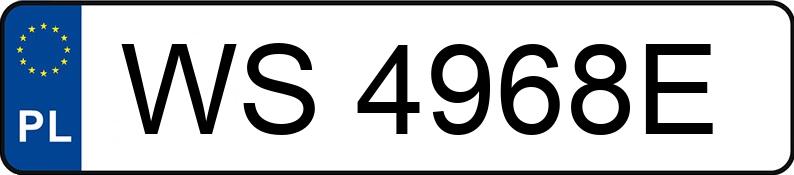 Numer rejestracyjny WS 4968E posiada MASERATI GRANTURISMO - WS4968E