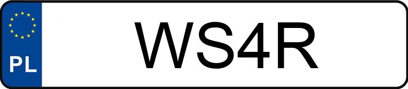 Numer rejestracyjny WS4R posiada HUMMER H2 MR`02 E4 H2 MR`02 E4