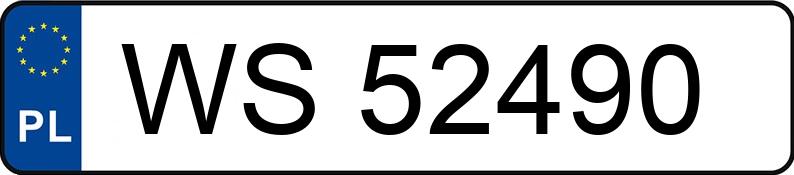 Registreringsnummeret WS 52490 har VOLKSWAGEN Passat GP 1.9 TDI MR`00 E3 Basis 4MOTION - WS52490
