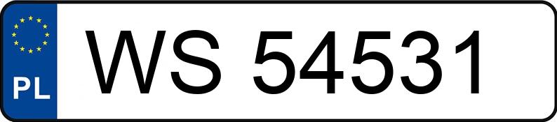 Numer rejestracyjny WS 54531 posiada VOLKSWAGEN Passat 1.6i Kat. MR`94 GT - WS54531